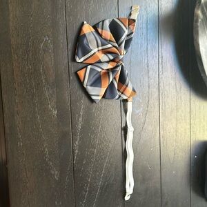 Chicago Bears colors bow tie.